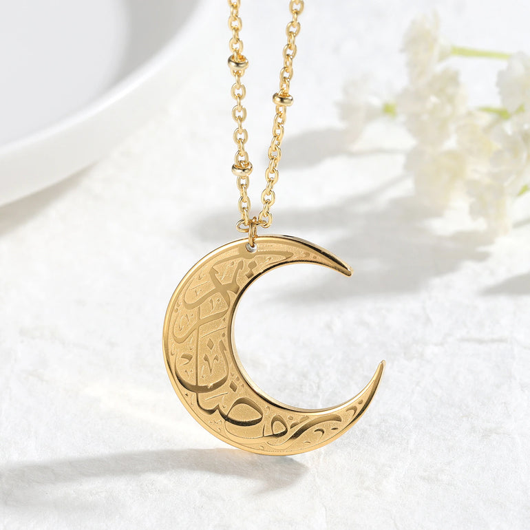 Crescent moon deals locket
