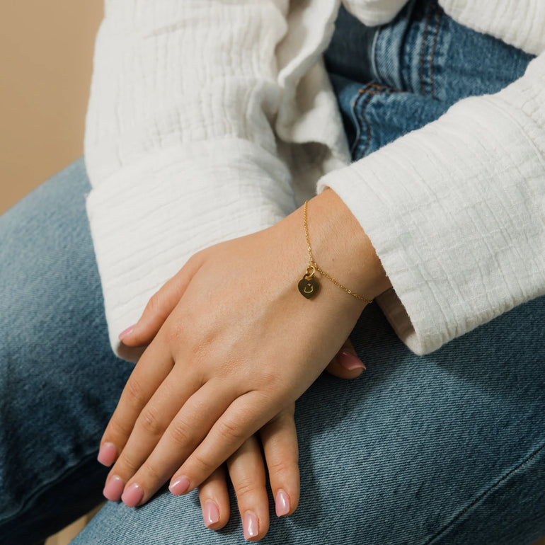 Arabic Initial Charm Bracelet Sixth Jannah